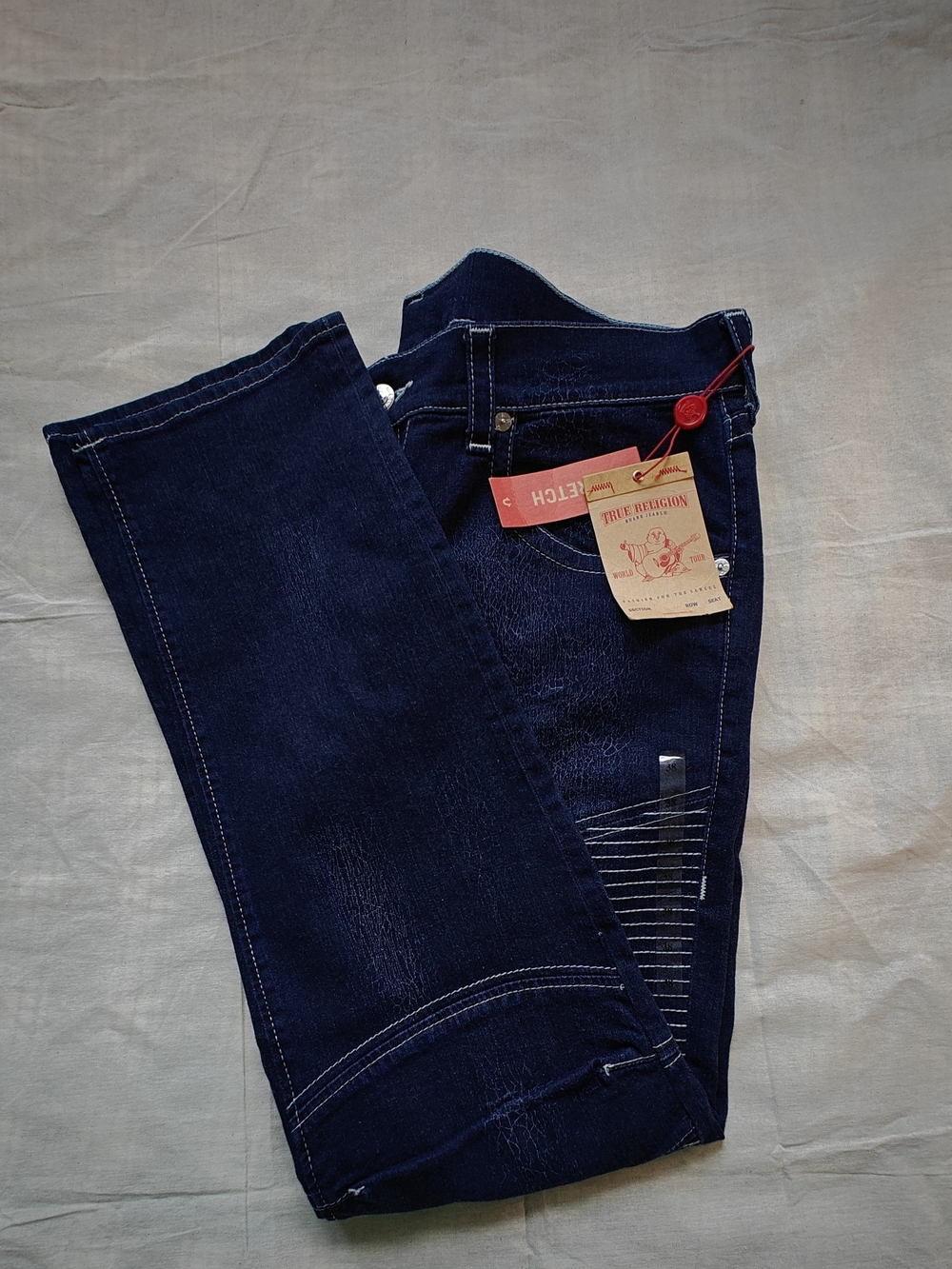 True religion jeans moto skiny run new with tag mens size 38 X34